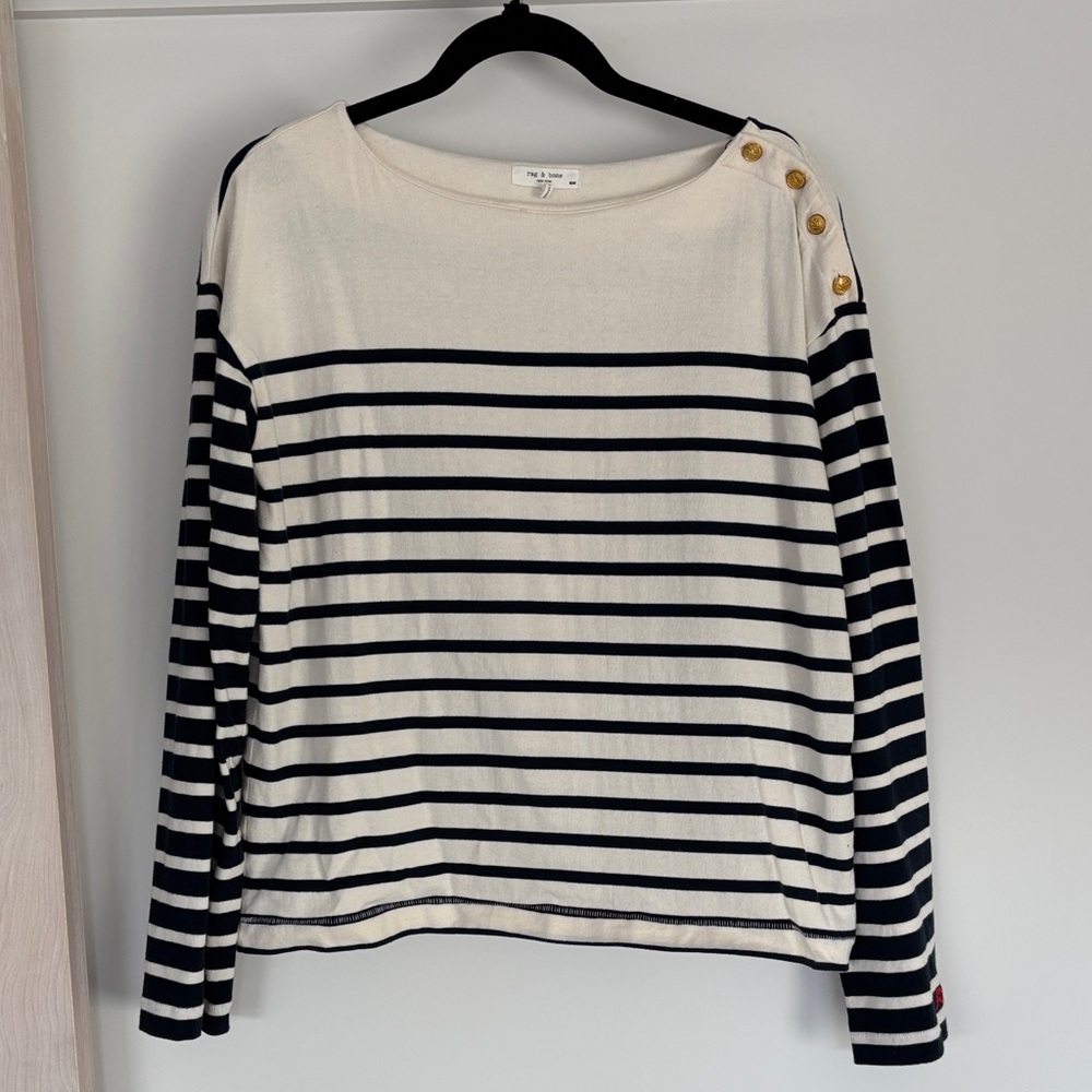 Rag & Bone Cream Knit Top